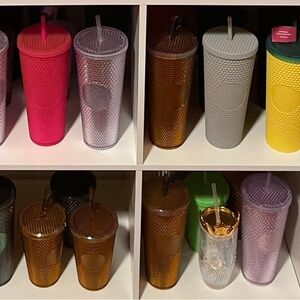 Studded Reusable Tumbler Cup - Multiple Colors